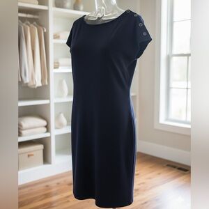 Talbots Navy Shift Dress | Navy | Medium